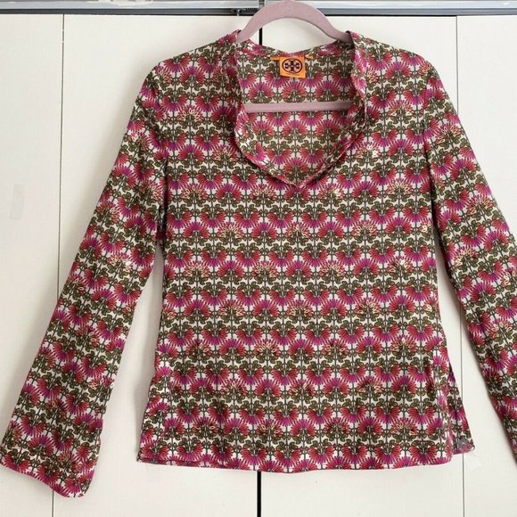 Tory Burch Tops - COPY - TORY BURCH sz 4 STEPHANIE raspberry  FLORA…